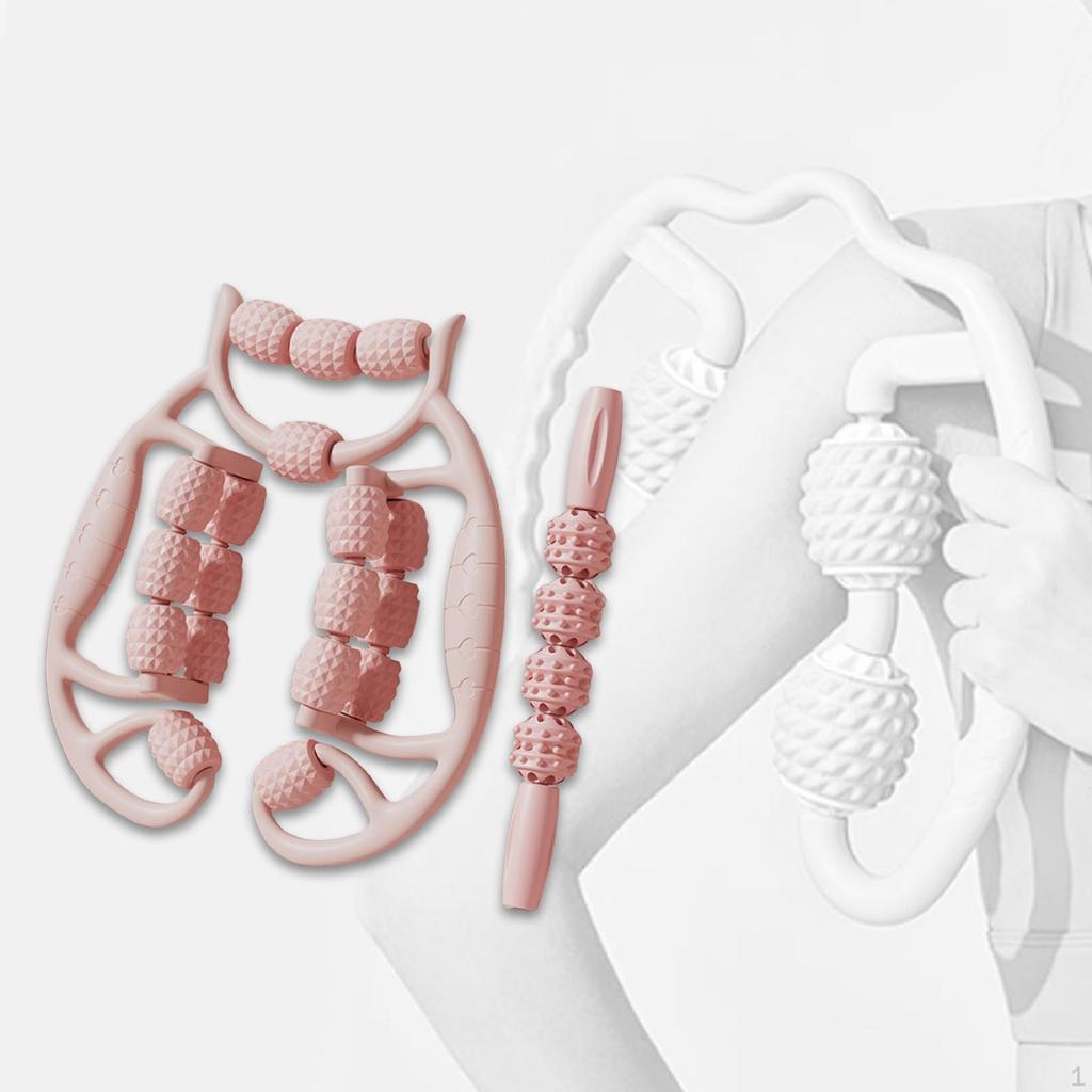2 Massage Rollers for Fascia And Thigh Muscle Relaxation.