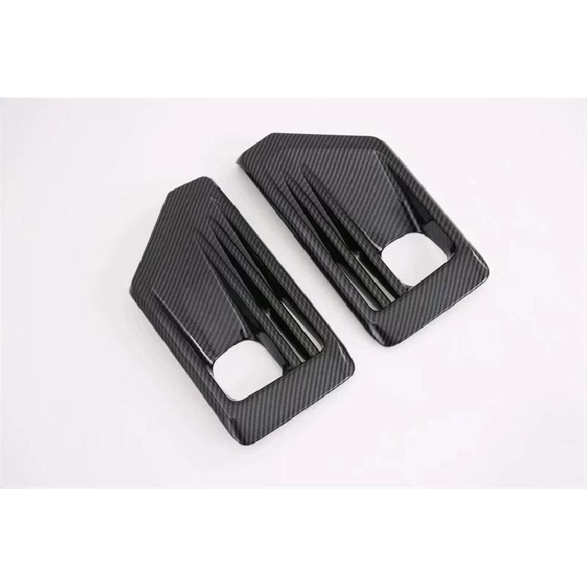 For Toyota RAV4 TRD Adventure     ABS Carbon Fiber Front Foglight Lamp Frame Cover Trims Sticker Car Accessories