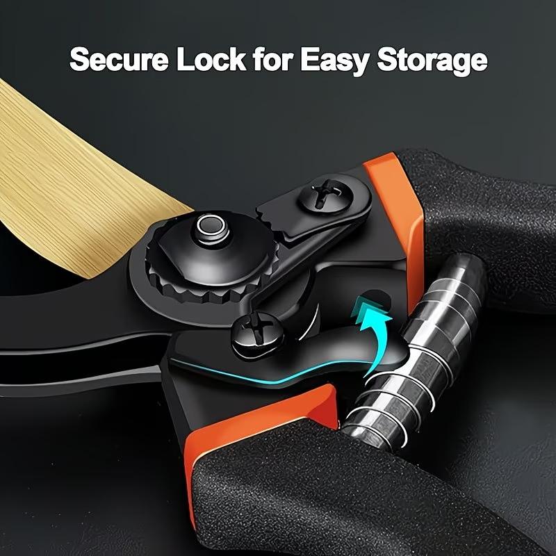 1 Piece of Thick SK5 Steel Pruning Scissors for Strong Trimming of Rough Fruit Trees Gardening and Pruning Sponges Comfortable