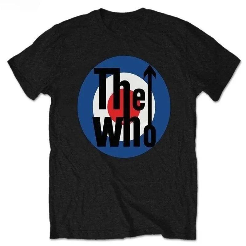 

Y2K Vintage Harajuku T-Shirt Aesthetic Graphic Top the Who Target Rock Music Design for Trendy Streetwear 4XL