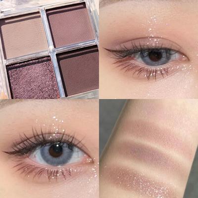 Palette di ombretti perlescenti opachi schiarenti naturali waterproof senza trucco dormiente Silkworm Contouring Vassoio per ombretti trucco duraturo