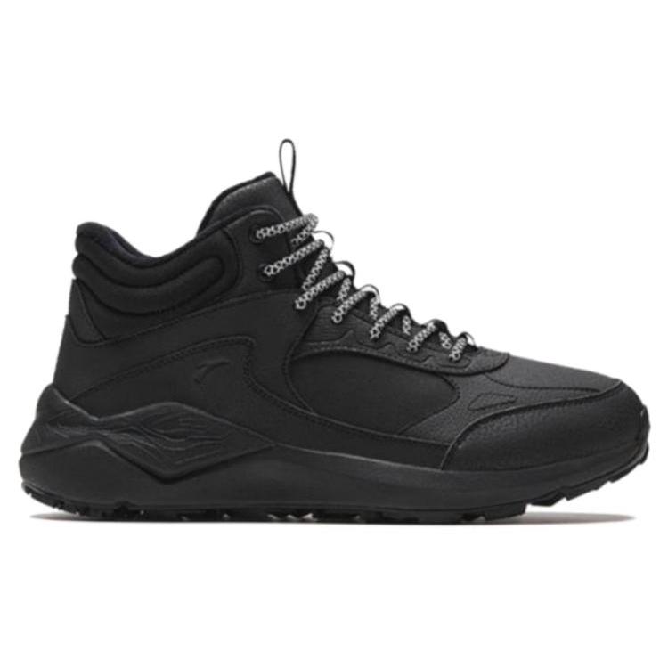 New Anta Life Collection Anti Slip Wear Resistant Mid Top Running Shoes Men's Black 112348986-1