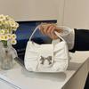 Niche Textured Bag Women's Summer New Bow Underarm Bag Beautiful Shoulder Bag