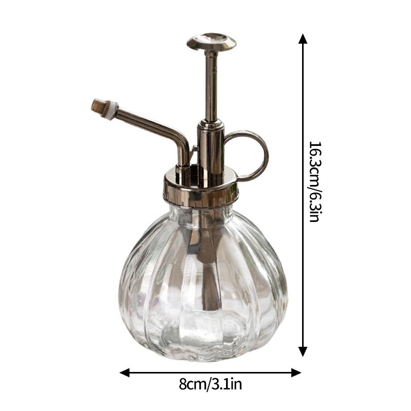 Retro Glas Luftdruck-Gießkanne Geprägte Glas-Sprühflasche Gartenarbeit Spezial Haushaltssprinkler Gießflasche
