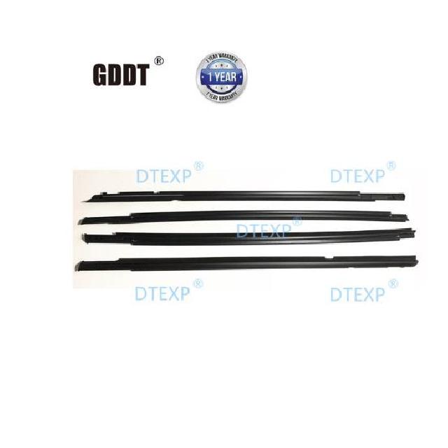 4 Pezzi 5 Porte Modanatura Esterna Linea Cintura Finestrino per Grand Vitara 2011 83831-65J00 Guarnizione in Gomma Vetro Finestrino