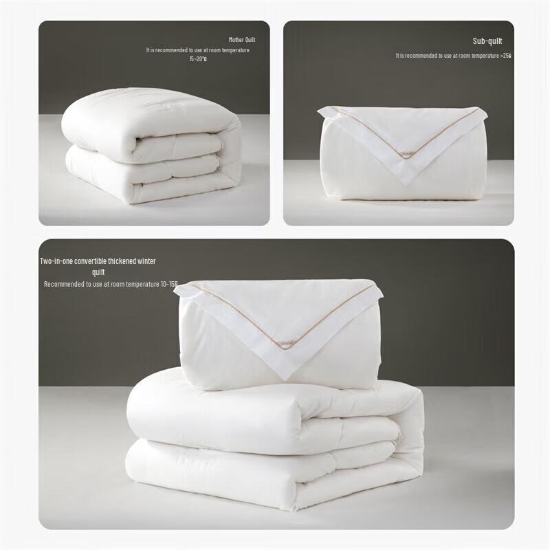 Mercury Home Textiles Silk & Wool 2-in-1 All-Season Duvet