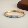 Traditional Vintage Cloisonne Bangle Enamel Women's Hand Bracelet Chinese Flower Bangle  Ladies