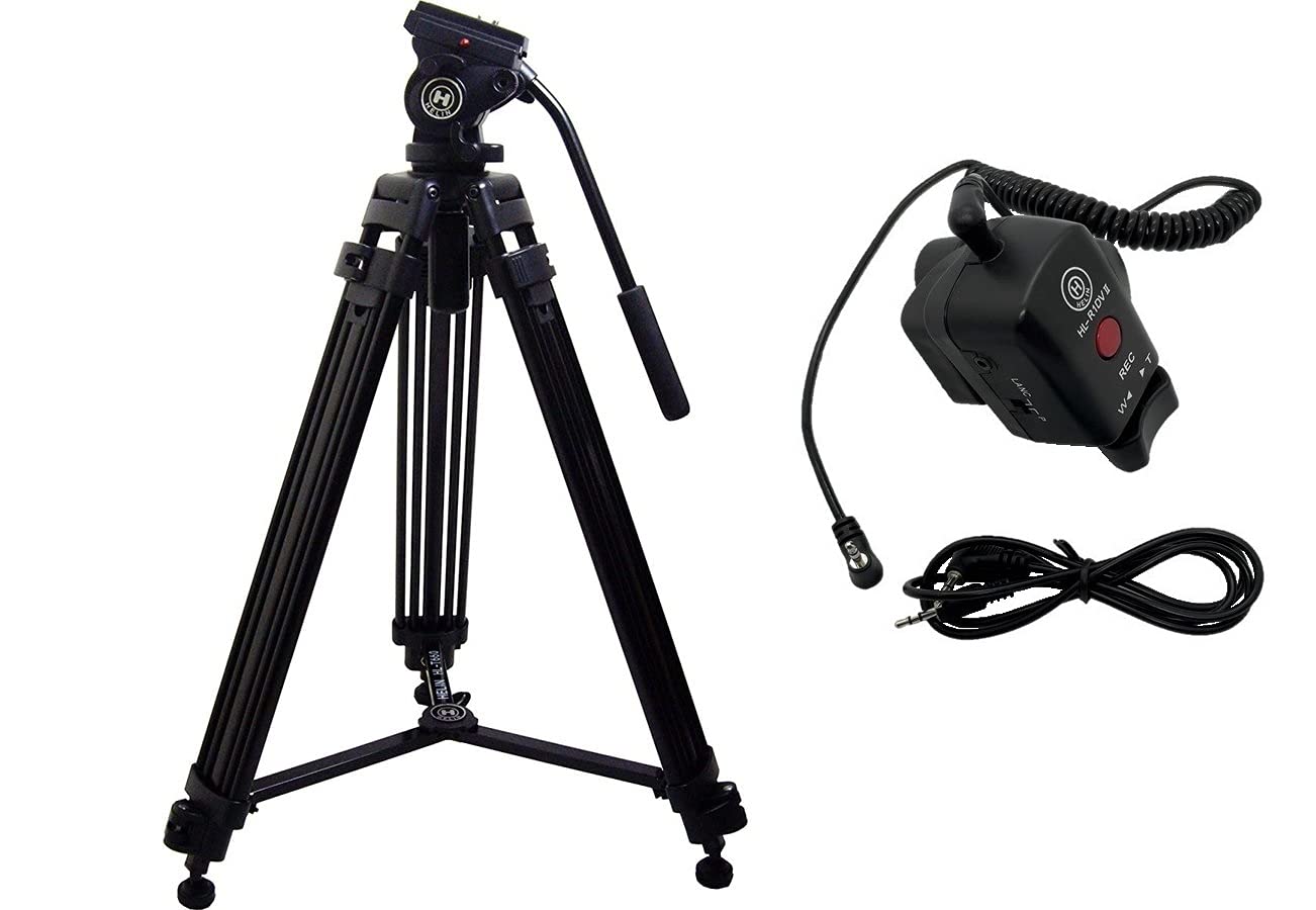 

Штатив Helin грузоподъемность Кабель управления зумом Комплект HL-T660 [Максимум 4 кг] + HL-R1DV (для камер Sony, Canon/Panasonic) [Включен тип HL-70EX чёрный