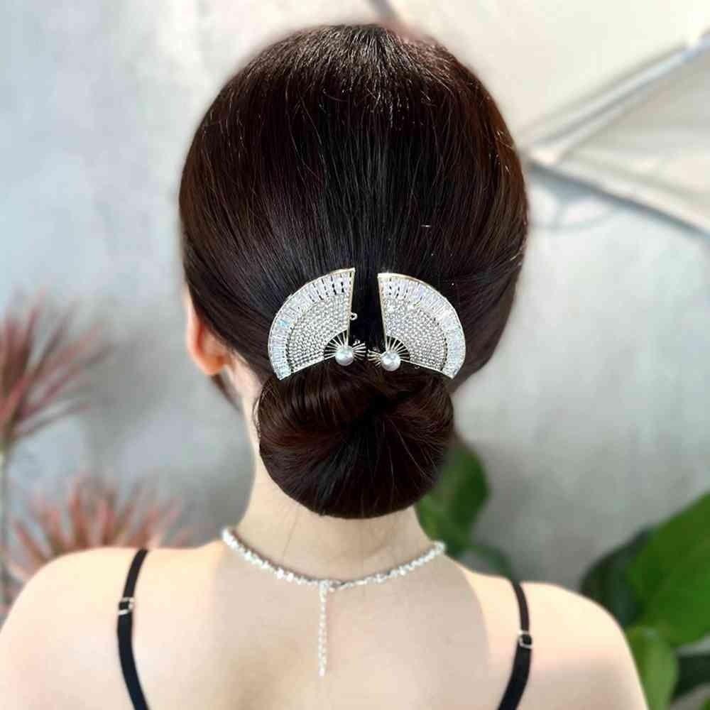 DIY Hair Styling Tools Girl Accessories Bow Hair Iron Curler Braider Hairpin Bun Magic Bow Clip