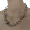 Punk Jewelry Set Barbed Wire Brambles Necklace Bracelet for Motorcyclists Bikers