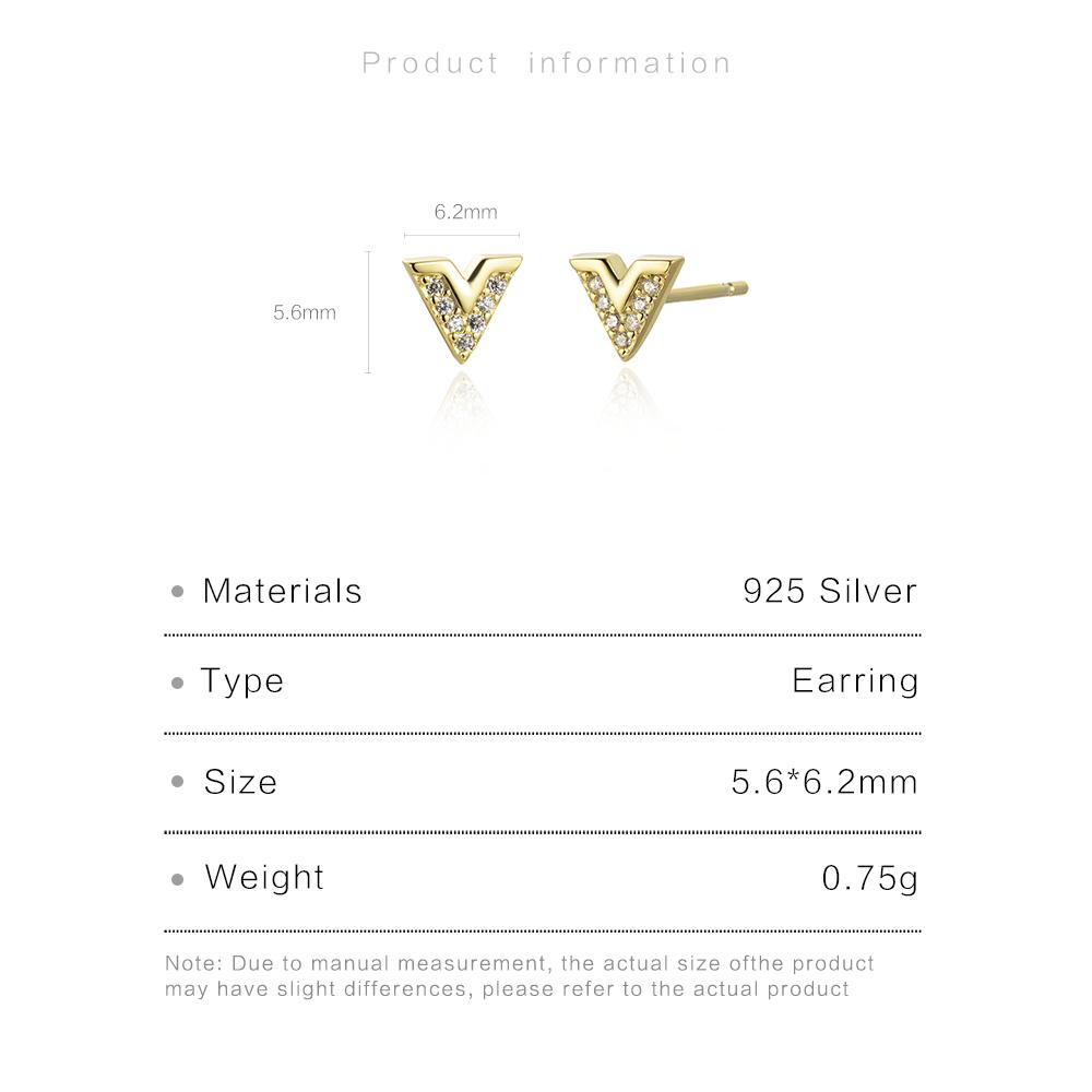 ANDYWEN 925 Sterlingové Stříbro Zlato V Zirkon CZ Puzetové Náušnice Piercing Klipy Ženy Luxusní Jemné Šperky 2023 Křišťálové Šperky