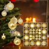 44 Count Christmas Ball Ornaments Set for Tree Decoration