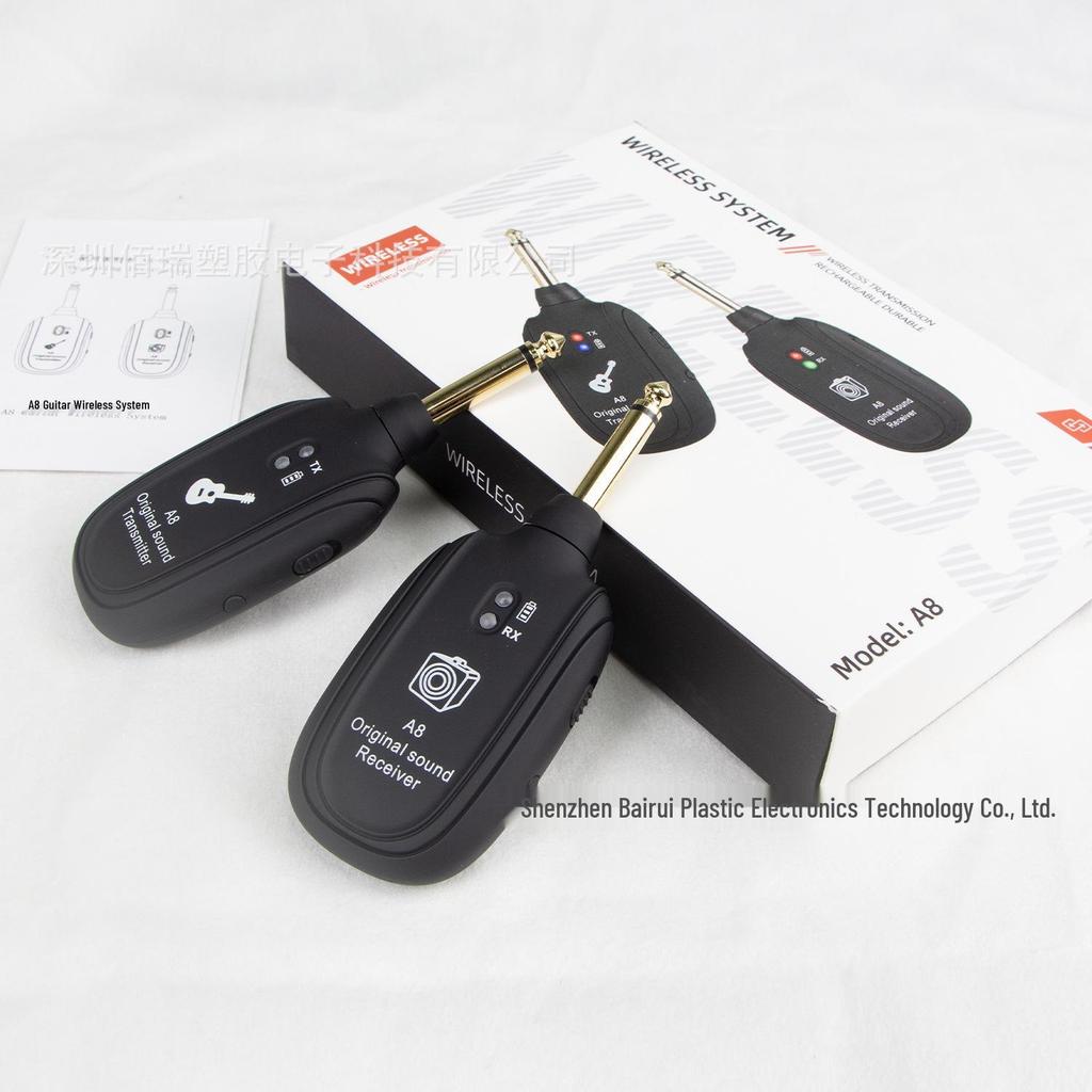 Electric Guitar Wireless Transceiver System - One-to-One or One-to-Two Transmission
