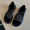 Niche Retro Style Shoes Roman Sandals Summer Soft and Thick-soled Sandals
