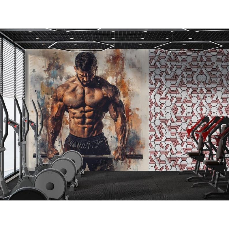 Bodybuilding Gym tapestry 75x100 чёрный