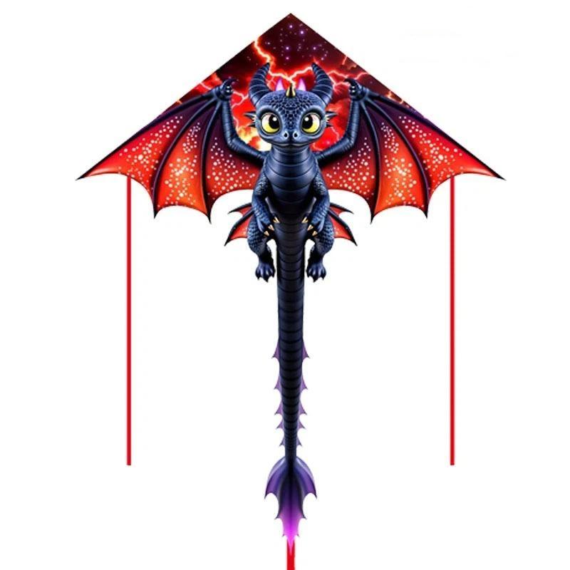 Creative 1.4M Large Dragon Kite Cute Lifelike 3D Dragon Outdoor Sport Fun Flying Kite For Child Toy