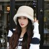 New Imitation Mink Bucket Hat Women's Winter Velvet Thickened Thermal Ear Protection Hat Basin Hat Plush Hat
