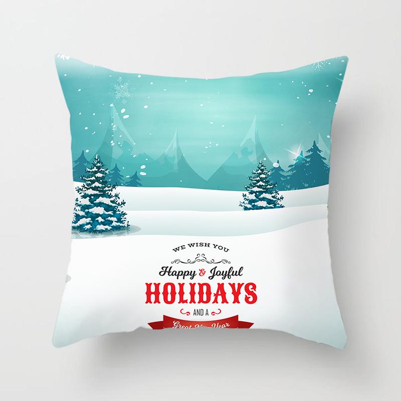 Christmas Home Pillow Covers Christmas Printed Bed Home Decor Cushion Covers Christmas Decor Pillow Covers