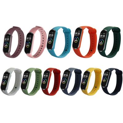 Quick Release Smartwatch Straps Washable Silicone Wristbands Bracelets for Mi Band 6 5 Watch Accessories
