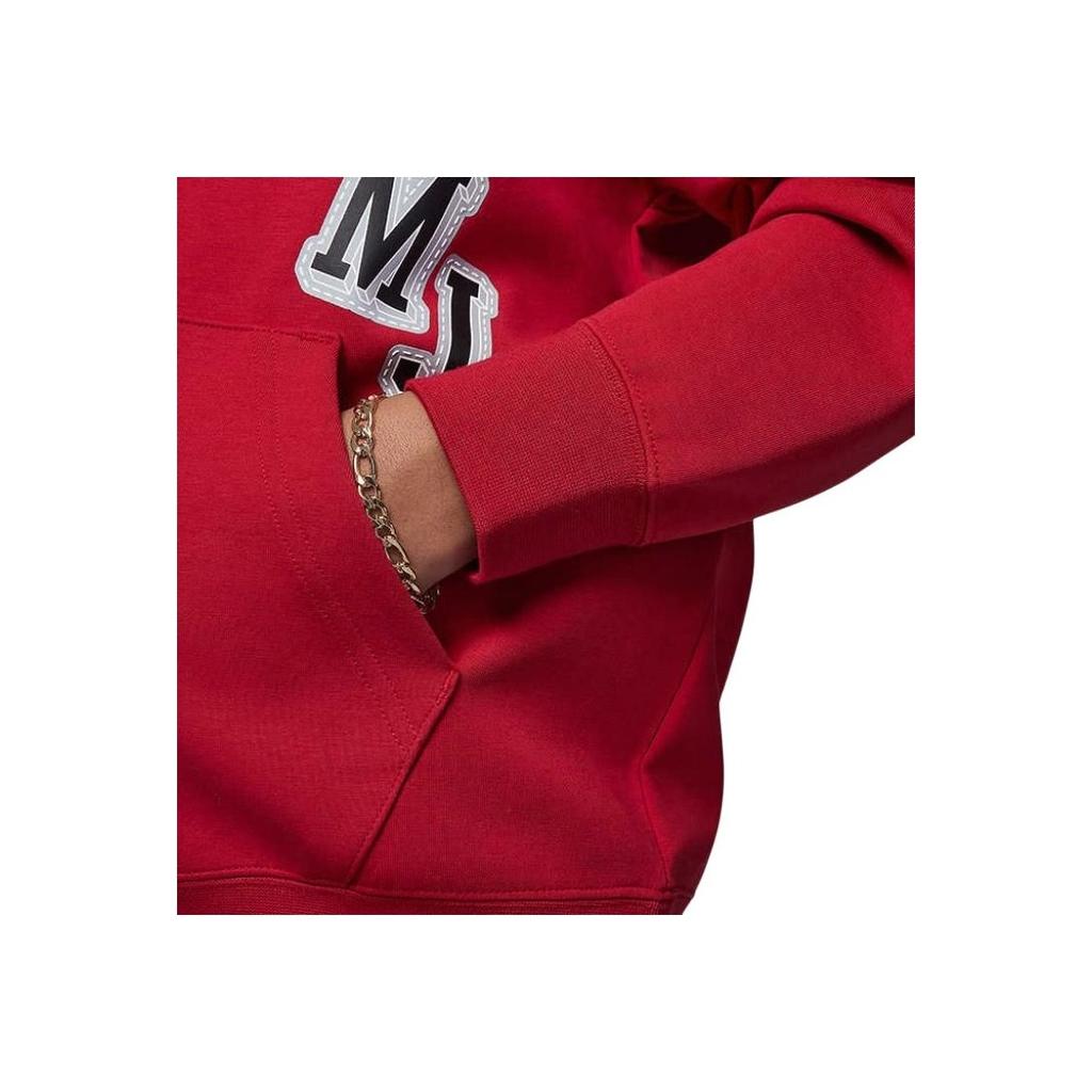 Jordan Sneaker School Patch Letter Number Hoodie Kids Hoodies Red HF2163-687