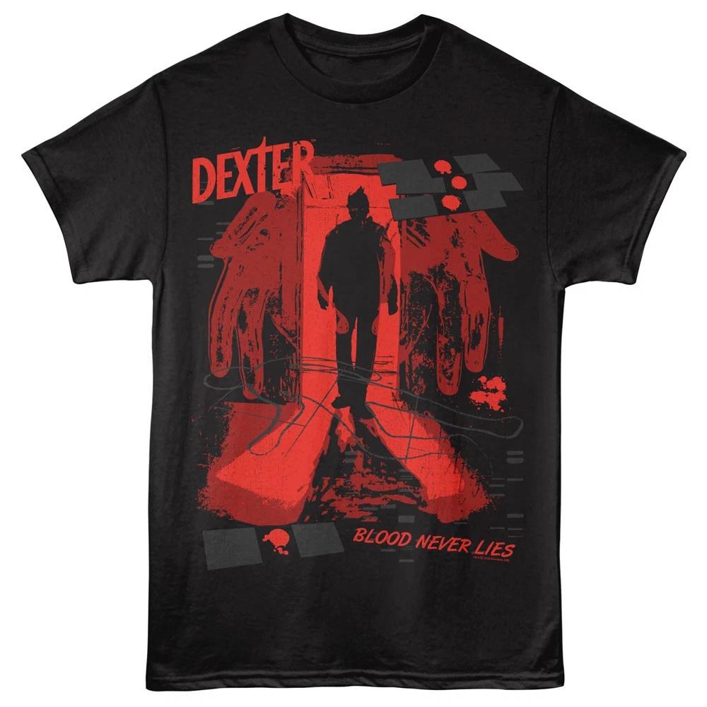 Dexter Crime Drama TV Show Blood Never Lies Men s T shirt S