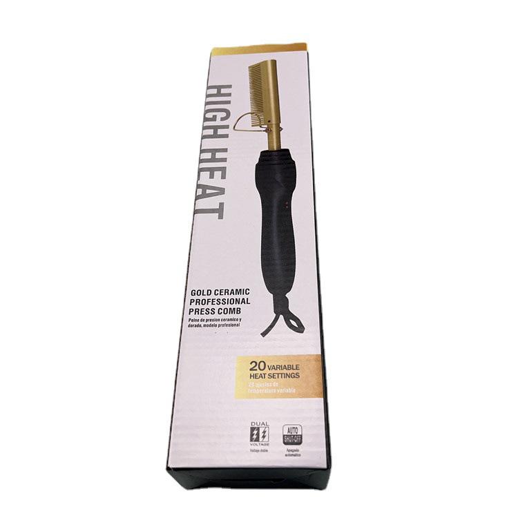 Dual-Use Electric Copper Comb: Wet & Dry Hair Straightener and Curler