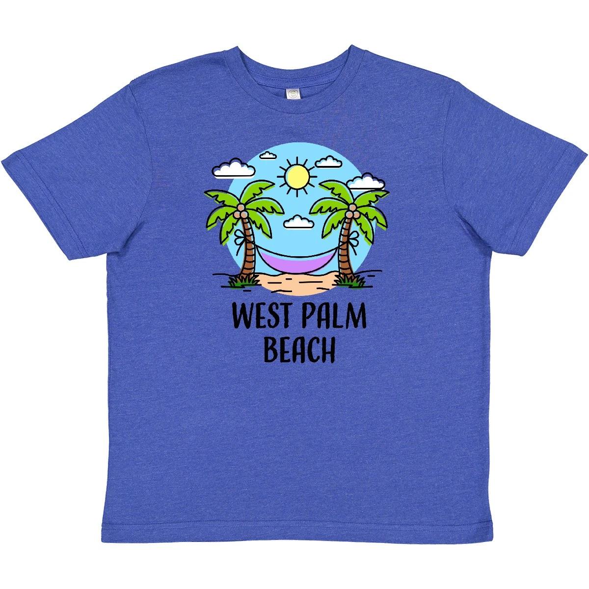 Inktastic Summer Vacation In West Palm Beach Youth T-Shirt Florida Spring Break 140