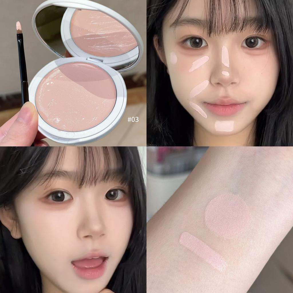 Faiccia Plump Sheer Highlighter Cream Instant Brightening Natural Fit Skin Glossy Makeup Gift for Valentine Christmas