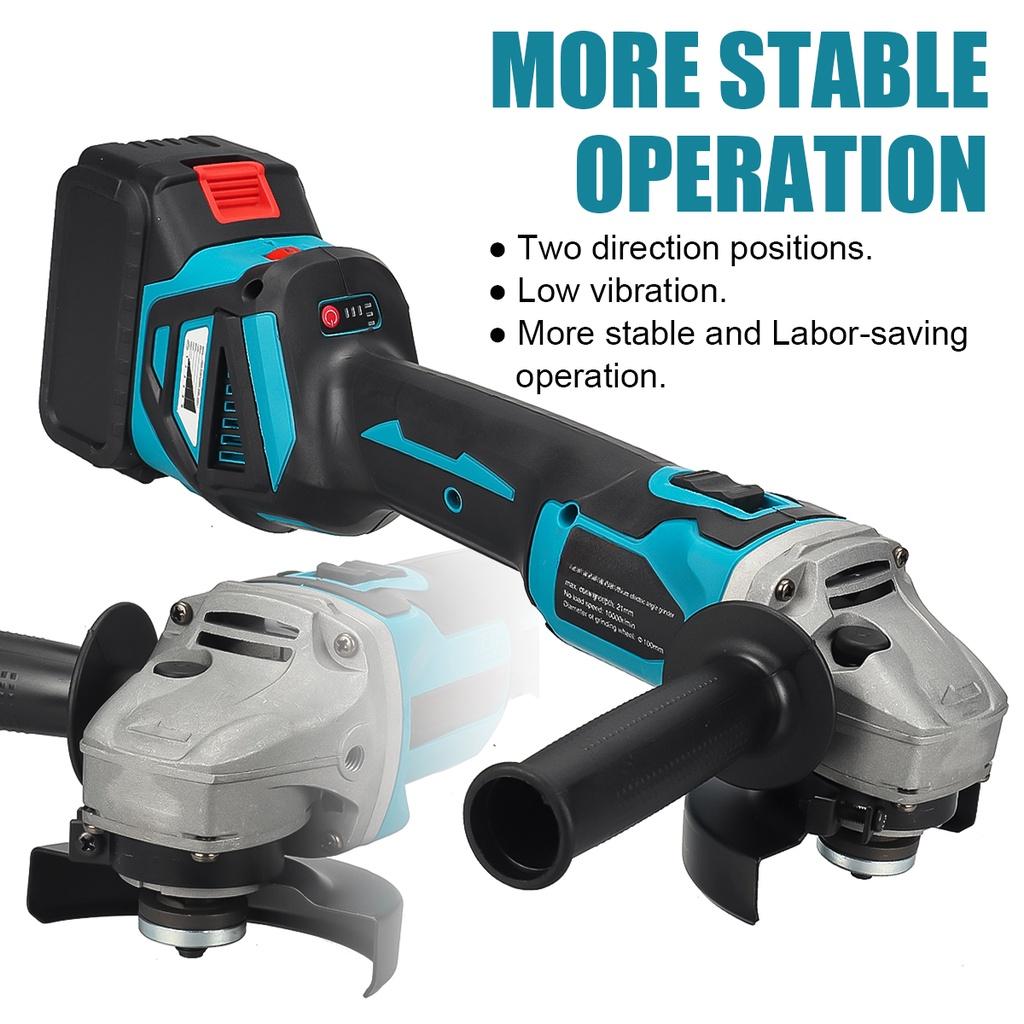 2000W Speed Brushless Car Polisher Angle Grinder Variable 688VF Car Waxing Polishing Machine For 18V Battery 2 IN 1