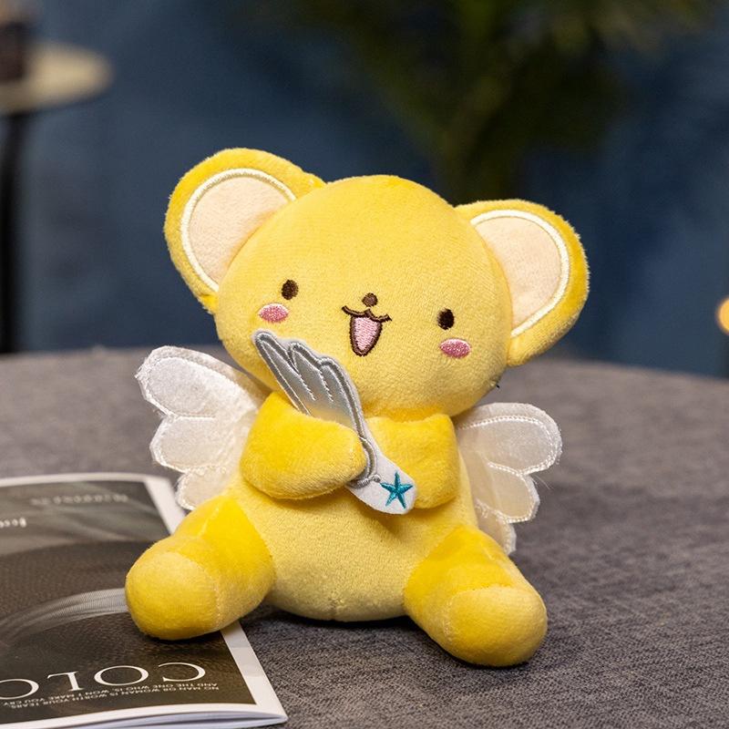 Cartoon Varied Sakura Little Pendant Plush Doll Animation Game Magic Card Girl Keychain School Bag Hanging Decoration
