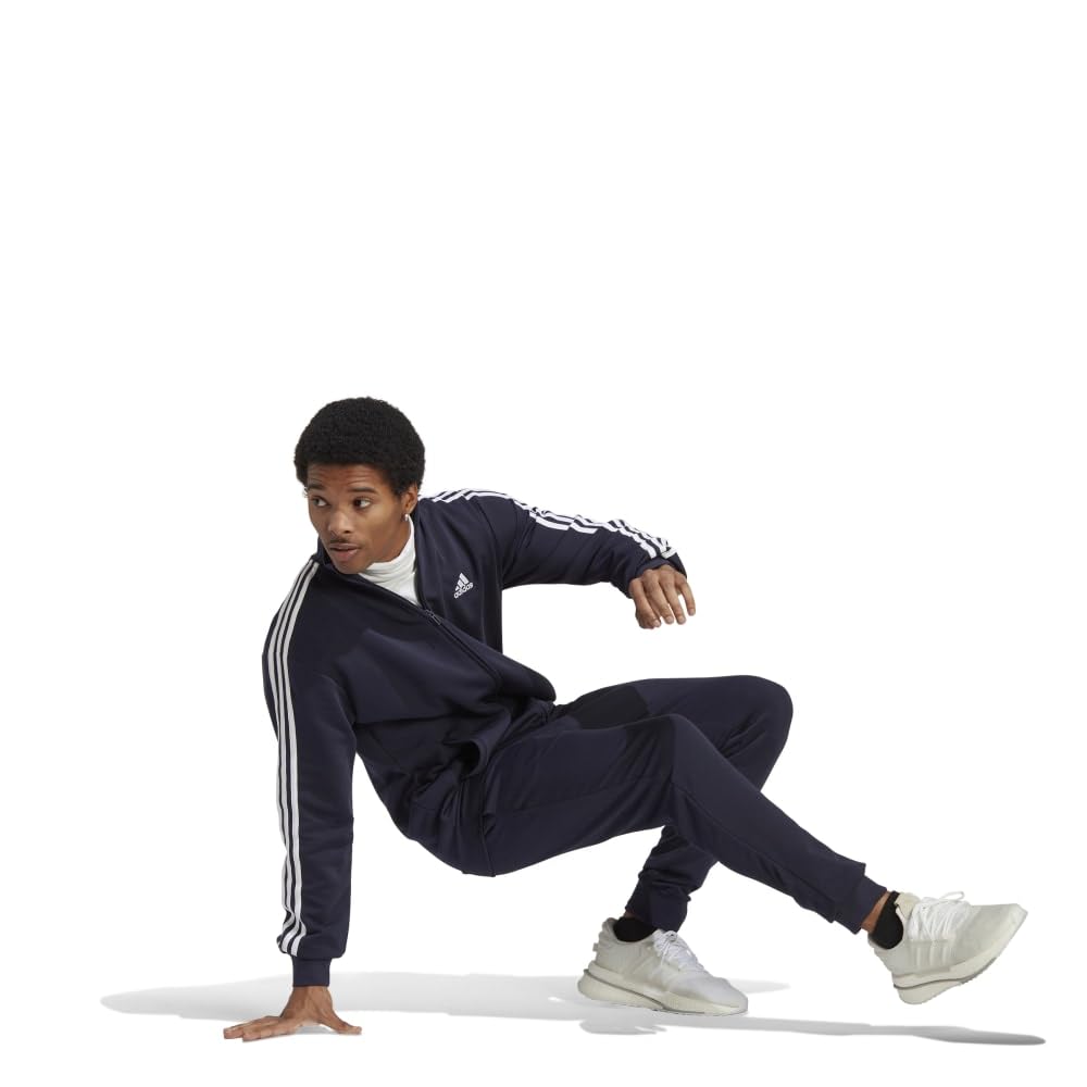 Adidas ECT00 Legend Ink Basic French Terry Tracksuit Size M Men's (IC6765) 3-Stripes Set,