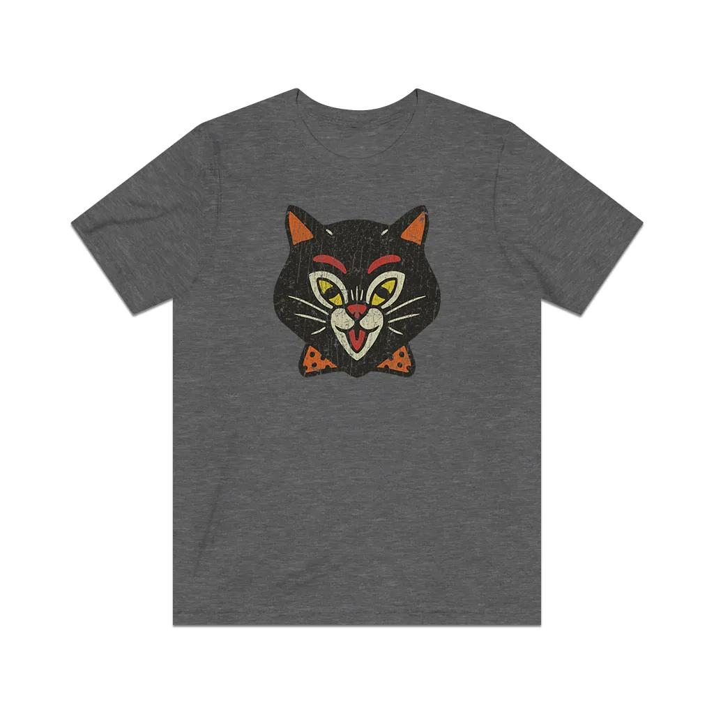 Halloween Cat 1954 Vintage Men s T shirt L