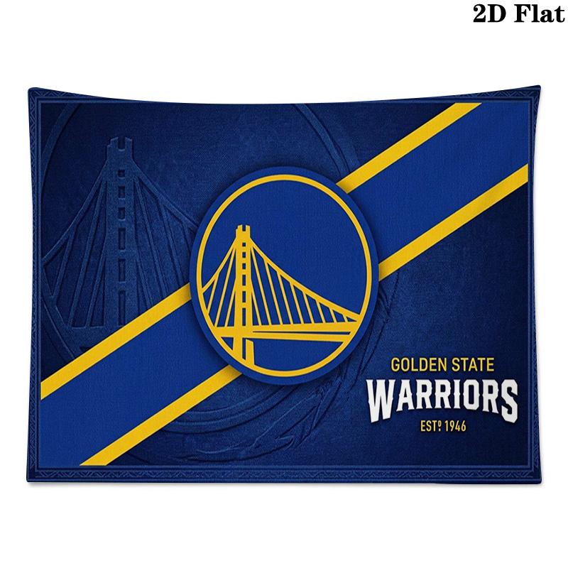 Golden State Warriors Wall Tapestry Aesthetic Wall Hanging Printed Fabric Blanket Decorative Tapestries for Bedroom Living Room Home Decor