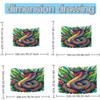 Snake Coils Around The Flower Bed Digital Printing Polyester Wall Tapestry Suitable For Use In Living Rooms Bedrooms Bars Party