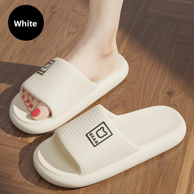Fashion Fashion Summer Couple Non-slip Flat Slides Soft Cosy Seabeach Sandals Men's Slippers Women Casual Home Indoor Flip Flops