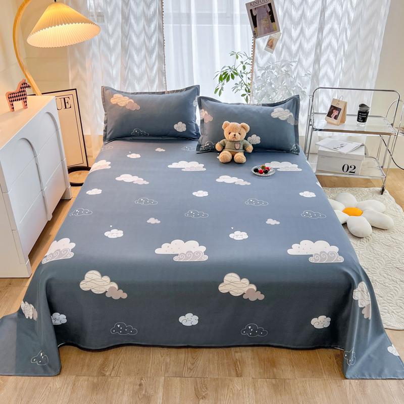 Niedliches Milchkuh Spannbettlaken Einzelbett King Cartoon Bauernhoftier Bettlaken Set für Mädchen Teenagerzimmer Dekor Kawaii Bettbezug mit 2 Kissenbezügen