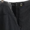 Chanel Midi Length Tight Skirt Charcoal Gray Women Used