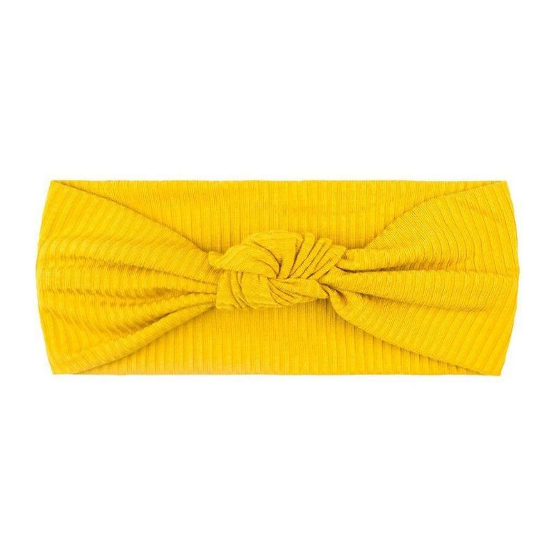 New baby headband headband, children's plain bow headscarf hair accessories, baby knotted headband.