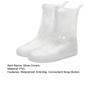Reusable Waterproof Shoe Covers Anti-Slip Rain Shoe Covers Snap Button Shoe Covers for Rain Snow Mud Men