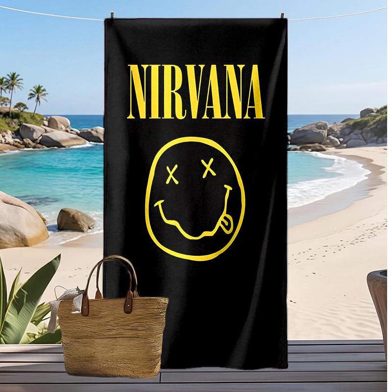 Nirvana Printed Quick Dry Beach Towel Super Absorbent Soft Lightweight Bath Towel for Pool Summer Travel
