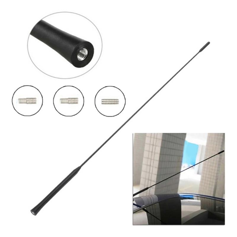 Car Roof MastWhip Stereo Radio FM/AM Signal Aerial Amplified Antenna with Screw