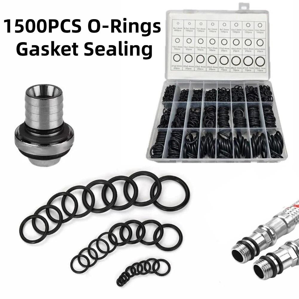 1500Pcs Waterproof Rubber O-Rings Gasket Sealing Air Conditioning Compressor Seals  Plumbing