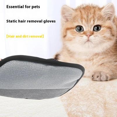 Tierpflegehandschuhe Elektrostatische Reinigungsbürste Tierhaarentfernungsbürste Zum Entfernen von Sofa Teppich Kleidung Hunde- und Katzenhaaren