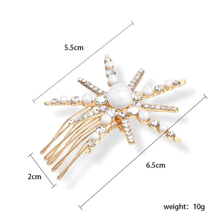 Koreanische Haarseitenkämme Französischer Haarkamm Gerade Zinken Haarspange Kamm Drehhaarkamm Braut Hochzeit Schleier Kamm Haaraccessoires