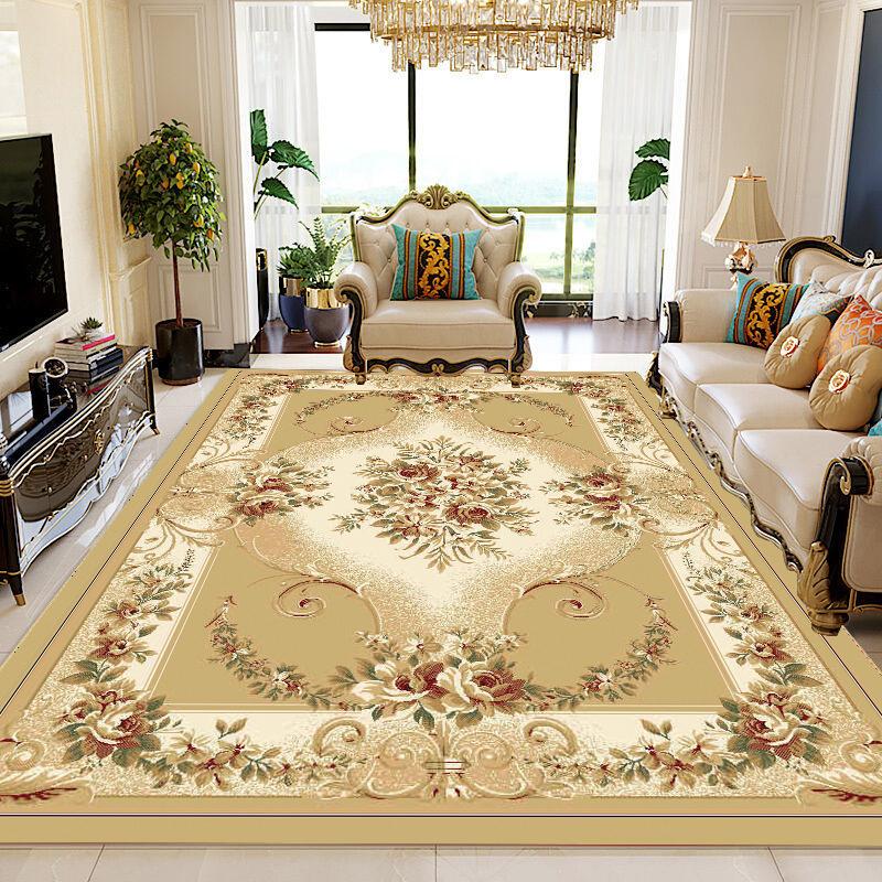 Classical Big Size Living Room Carpet 140x200 Red Luxury Home Decoration Bedroom Soft Area Rug European Room Decor Washable Mat