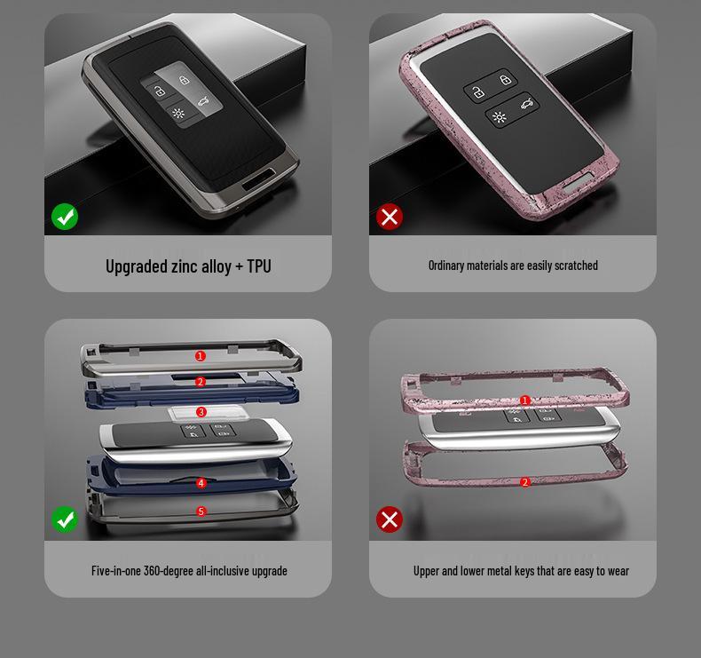 Renault Koleos Schlüsselhülle: Metallschutzgehäuse für Dongfeng Renault Modelle