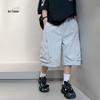 Boys' Trendy Loose Summer Shorts - Cool, Casual, Versatile Five-Point Pants for Kids