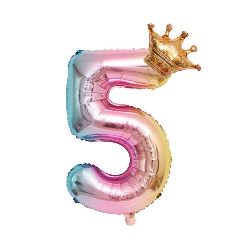 

Праздничный воздушный шар с градиентной расцветкой, декор для вечеринки по случаю дня рождения, фольгированный шар 32 дюйма