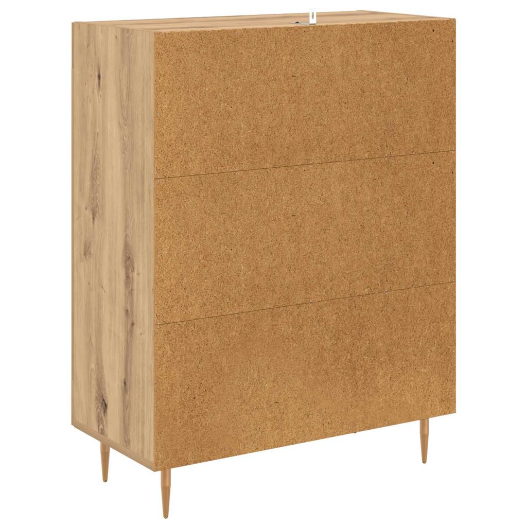 Sideboard Artisan Oak 69.5 x 34 x 90 cm Composite Wood and Iron
