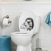 Are You Pooping Toilet Lid Stickers Funny Animals Toilet Seat Tank Lid Cover Decals Removable PVC Wall Sticker for Bathroom Washroom